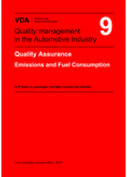 VDA  9 Quality Assurance Emissions and Fuel Consumption CoP tests on passenger cars and light commercial vehicles